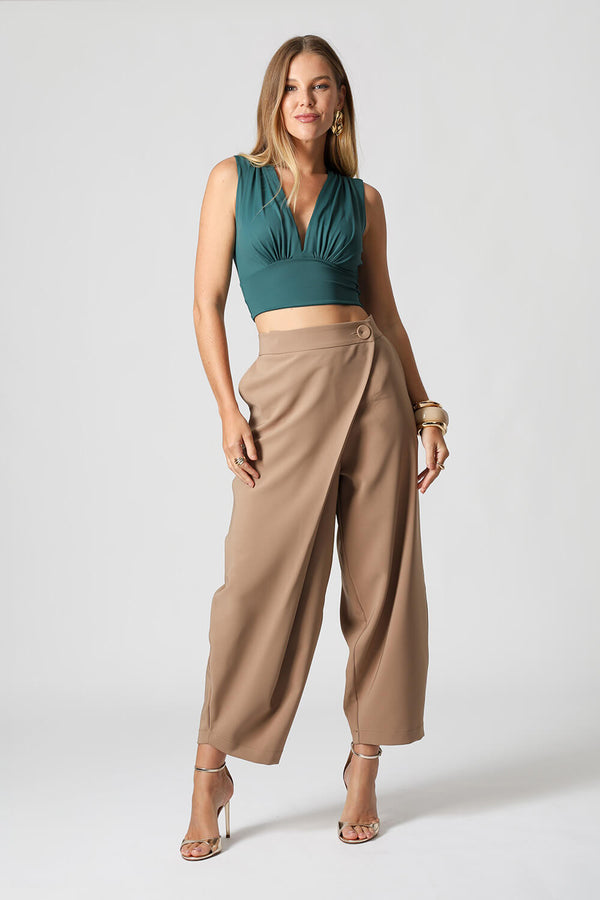 Blusa Cropped Decote V