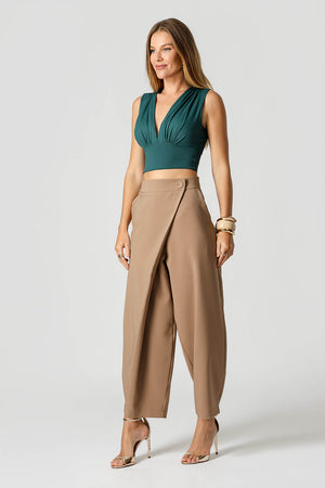 Blusa Cropped Decote V