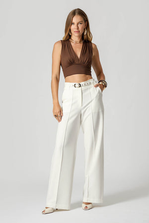 Blusa Cropped Decote V