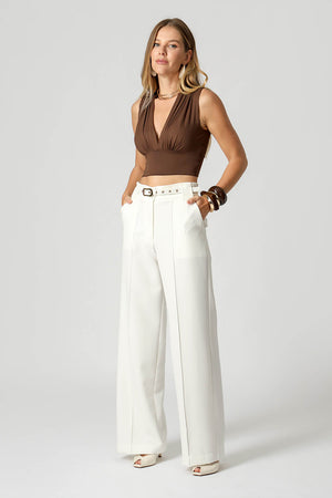 Blusa Cropped Decote V
