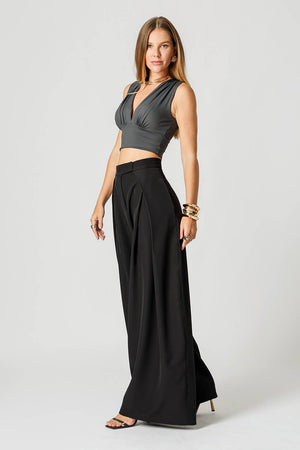 Blusa Cropped Decote V