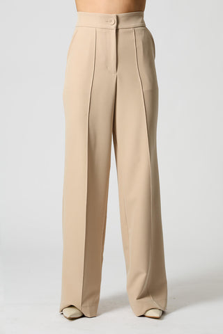 Pantalones anchos con pliegue - ARENA