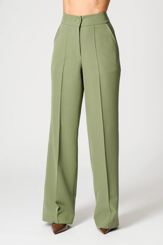 Pantalones anchos con pliegue - MUSGO