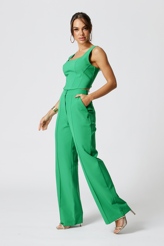 Pantalones anchos con pliegue - FLAG