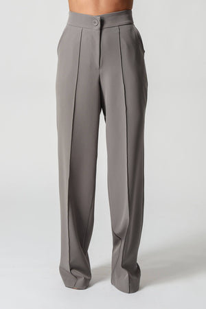 Calça Pantalona Com Vinco