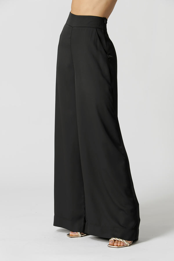 Calça Pantalona Crepe Fluído