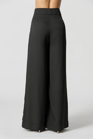 Calça Pantalona Crepe Fluído