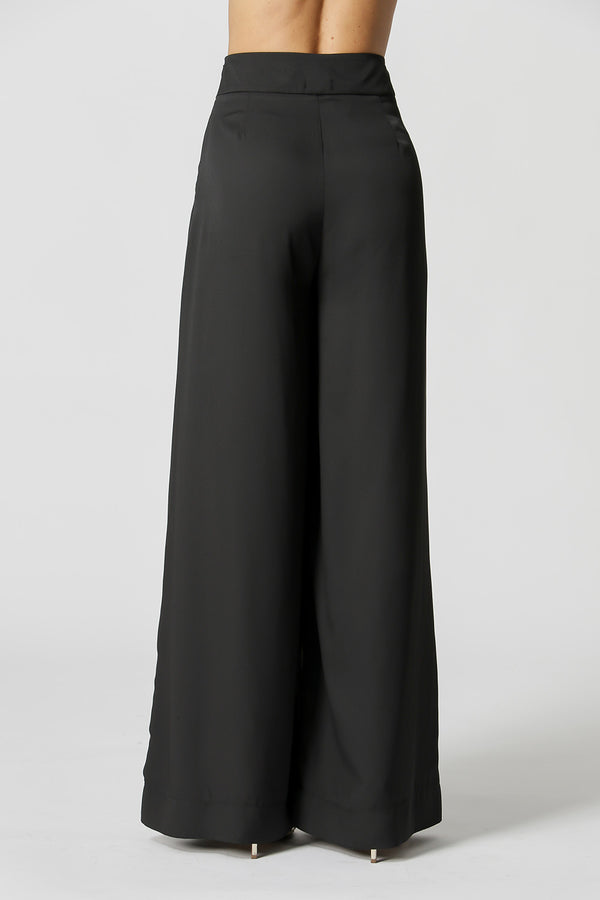 Calça Pantalona Crepe Fluído