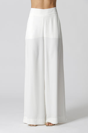 Calça Pantalona Crepe Fluído