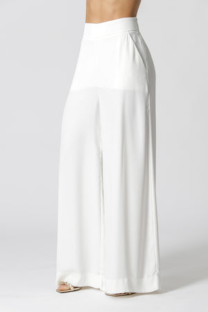 Calça Pantalona Crepe Fluído
