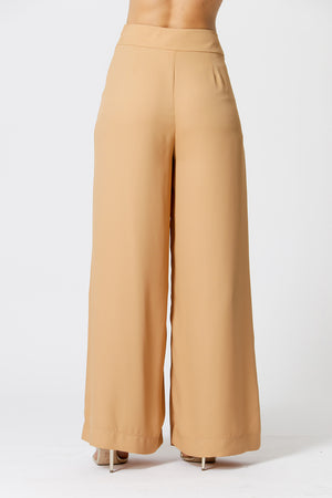 Calça Pantalona Crepe Fluído