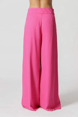 Calça Pantalona Crepe Fluído