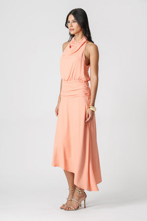 Vestido Degagê Assimétrico