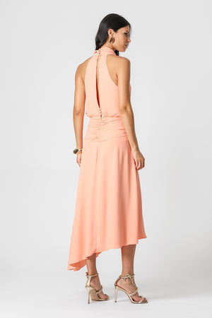 Vestido Degagê Assimétrico