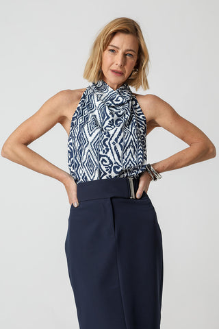 Blusa Em Poa - MARINHO 3077