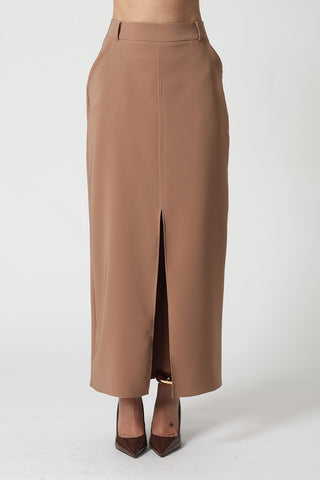 Falda midi con abertura delantera - FENDI 1