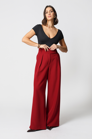 Body con cuello en V - NEGRO 1