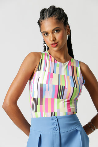 Body de tirantes estampado - LILAS 7174