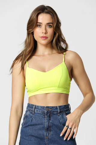 Top de tiras - AMARILLO NEÓN