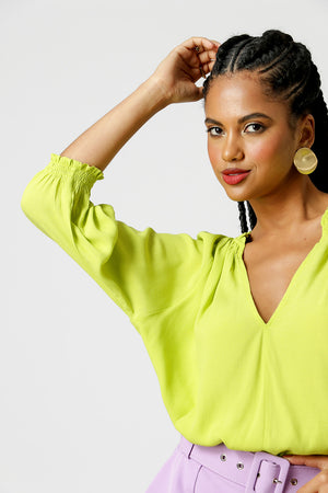 Blusa Gola Franzida
