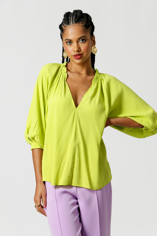 Blusa Gola Franzida