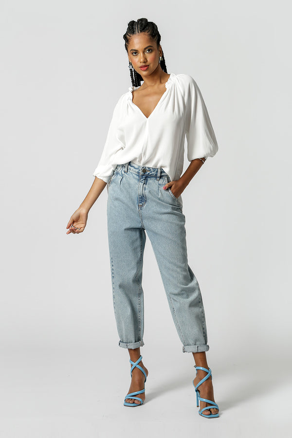 Blusa Gola Franzida