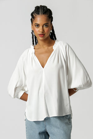 Blusa Gola Franzida