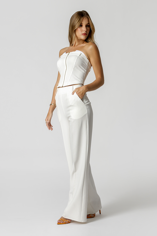 Top Corset Risca De Giz - OFF WHITE 7182