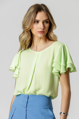 Blusa Manga Em Camadas - LIMAO