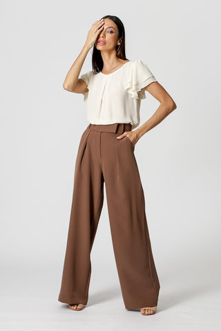 Blusa Manga Em Camadas - GELO