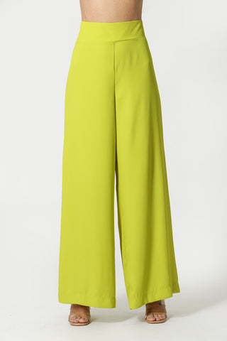 Calça Pantalona Com Elástico - CANA