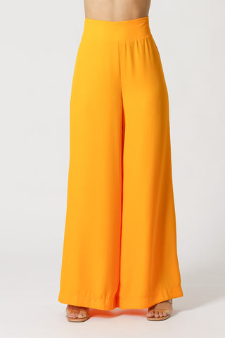 Calça Pantalona Com Elástico - SOL 1