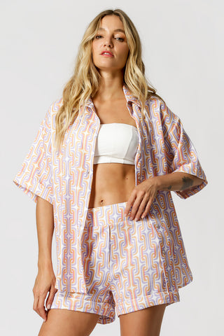 Camisa Estampada - AMARELO 7175