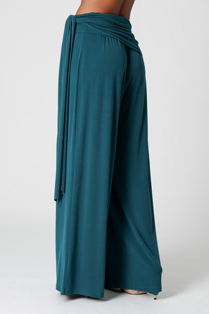 Calça Pantalona Multifuncional Com Faixa