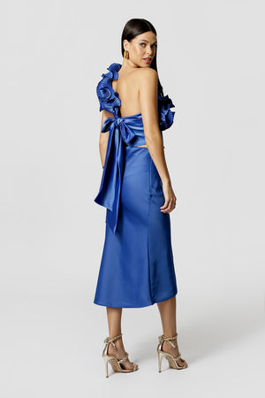 Blusa Sem Mangas Com Acessório Plissado