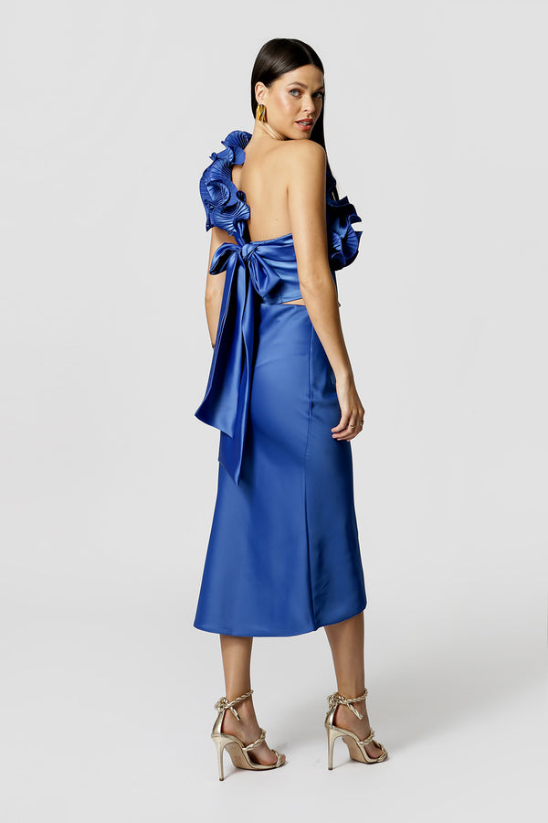 Blusa Sem Mangas Com Acessório Plissado