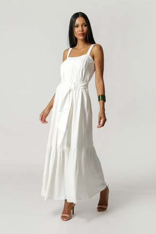 Vestido Longo Alça - OFF WHITE