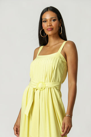 Vestido Longo Alça - PISTACHE