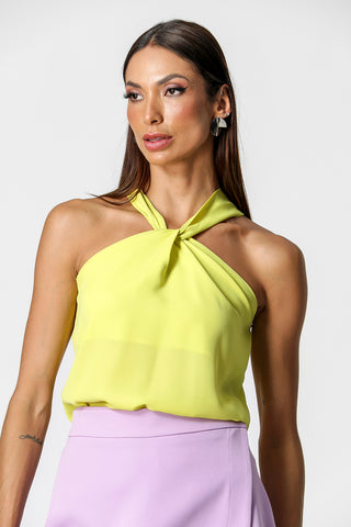 Blusa con cuello cruzado - CANA