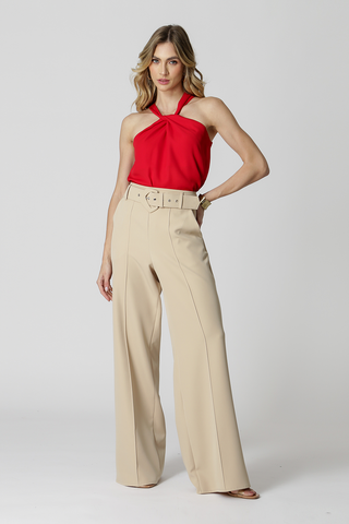 Blusa con cuello cruzado - RED ESC