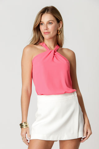 Blusa con cuello cruzado - FLOR