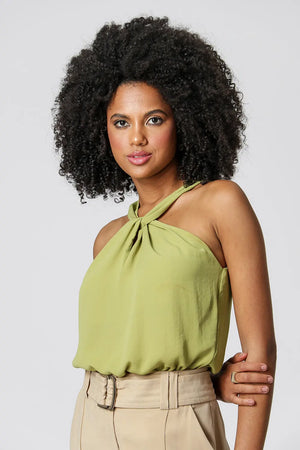 Blusa com Gola Transpassada TRIMIX