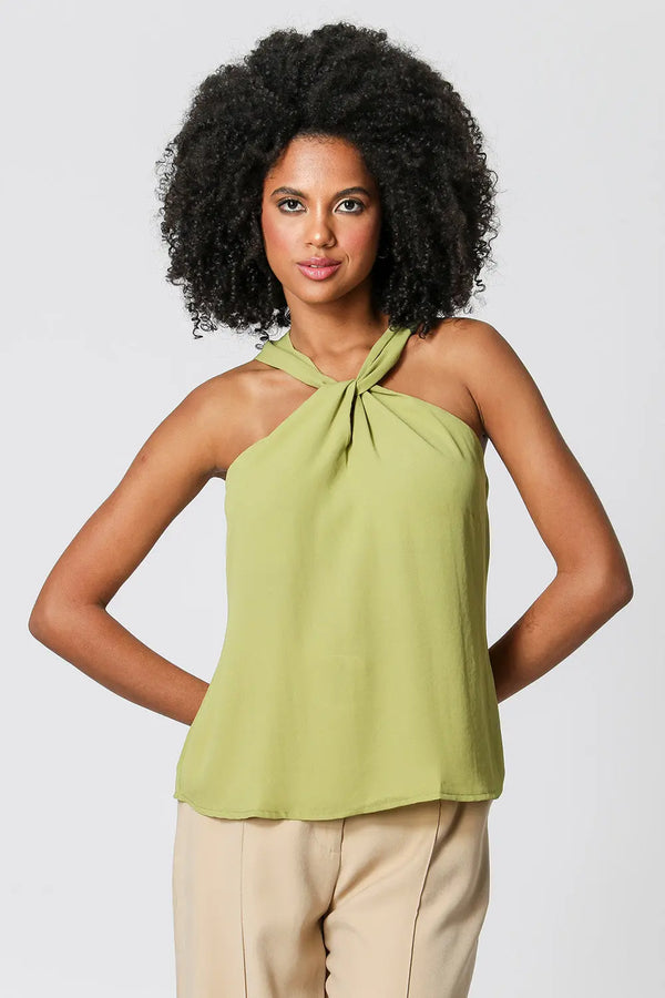 Blusa com Gola Transpassada TRIMIX