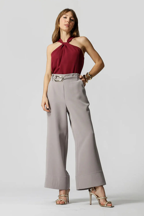 Blusa com Gola Transpassada TRIMIX