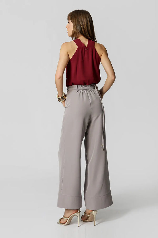 Blusa com Gola Transpassada TRIMIX