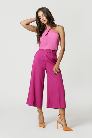 Blusa con cuello cruzado - ROSA 5