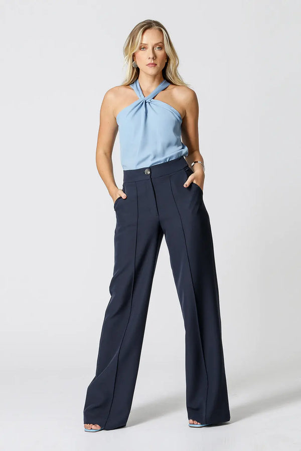 Blusa com Gola Transpassada TRIMIX