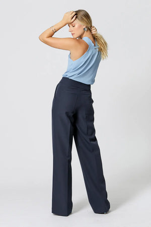 Blusa com Gola Transpassada TRIMIX