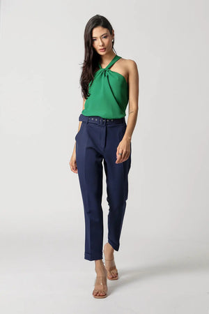 Blusa com Gola Transpassada TRIMIX