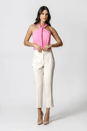 Blusa com Gola Transpassada TRIMIX